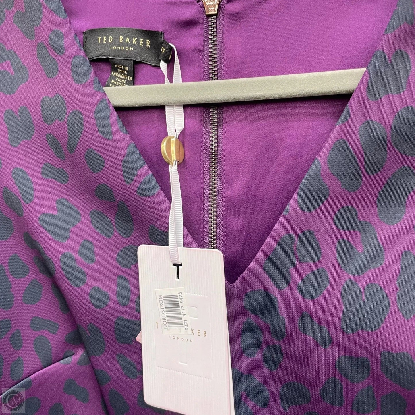 Dress Casual Midi By Ted Baker In Purple, Size: 2