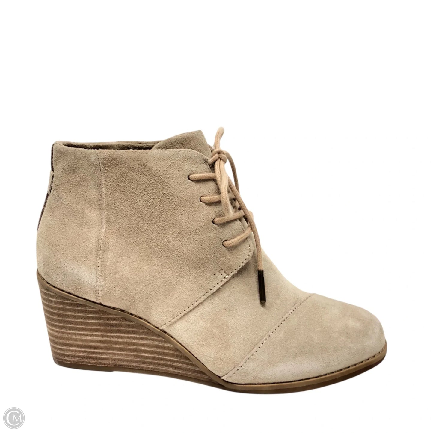 Boots Ankle Heels By Toms In Tan, Size: 6.5
