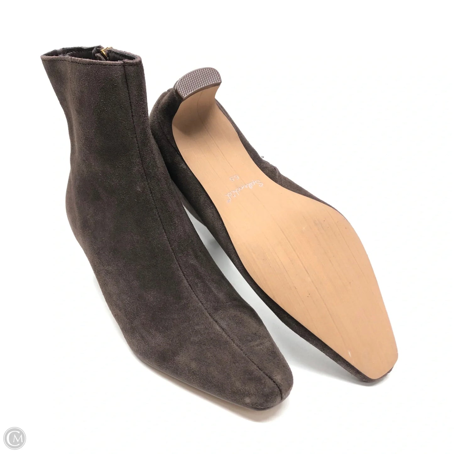 Boots Ankle Heels By Splendid In Brown, Size: 6.5