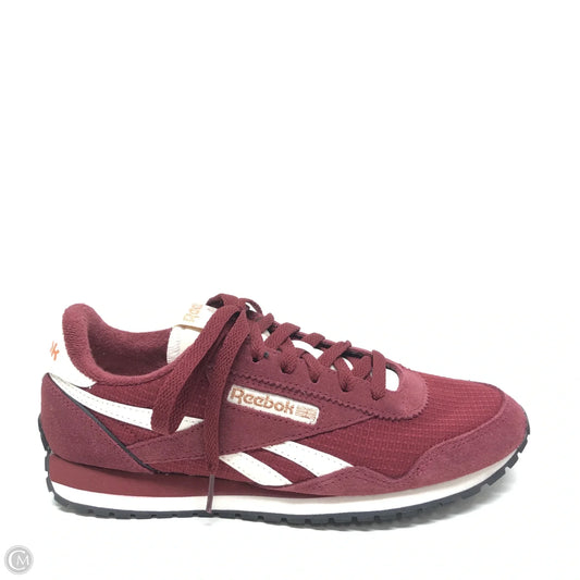 Shoes Athletic By Reebok In Maroon, Size: 7.5