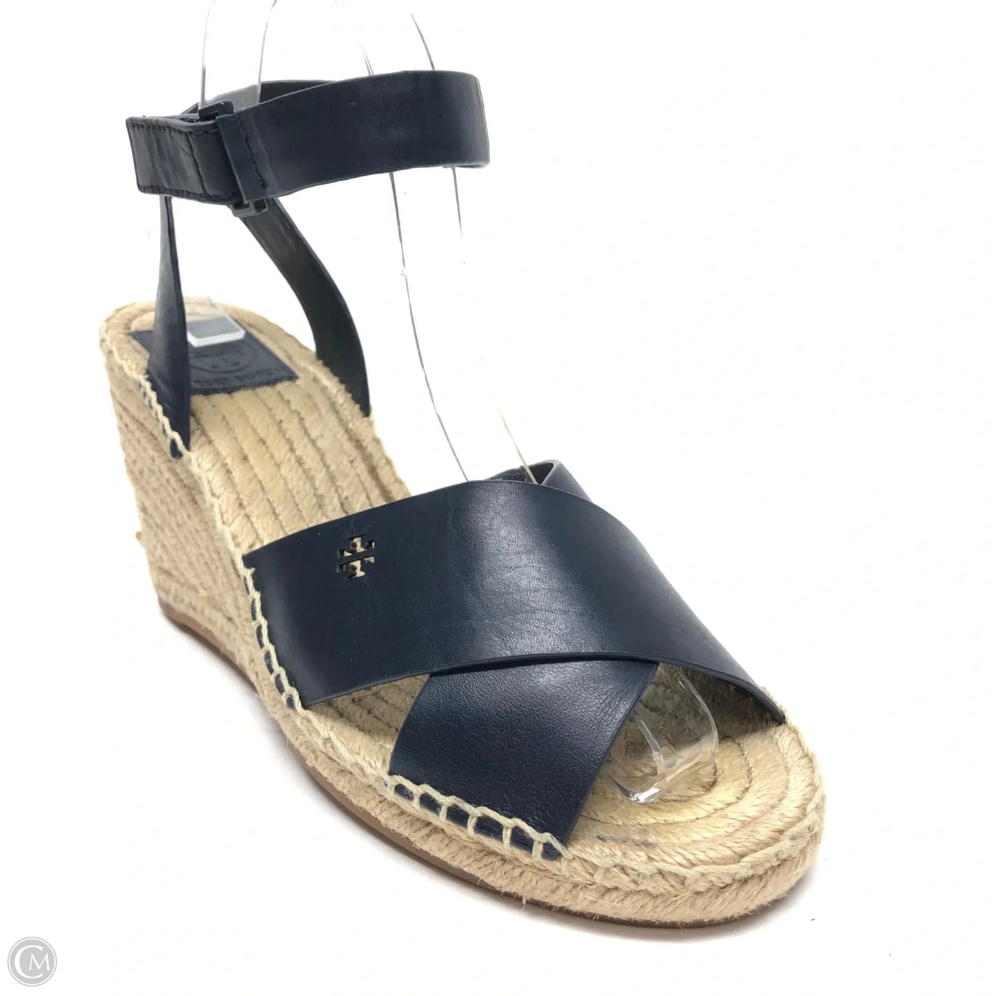 Sandals Designer By Tory Burch In Navy, Size: 8.5