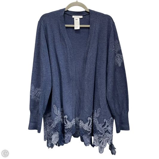 Cardigan By Chicos In Blue, Size: Xl