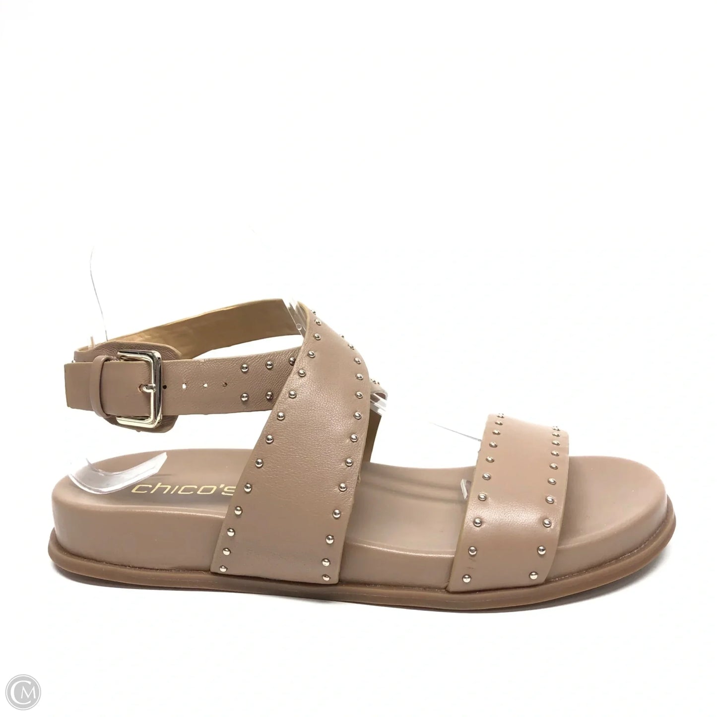 Sandals Flats By Chicos In Tan, Size: 8