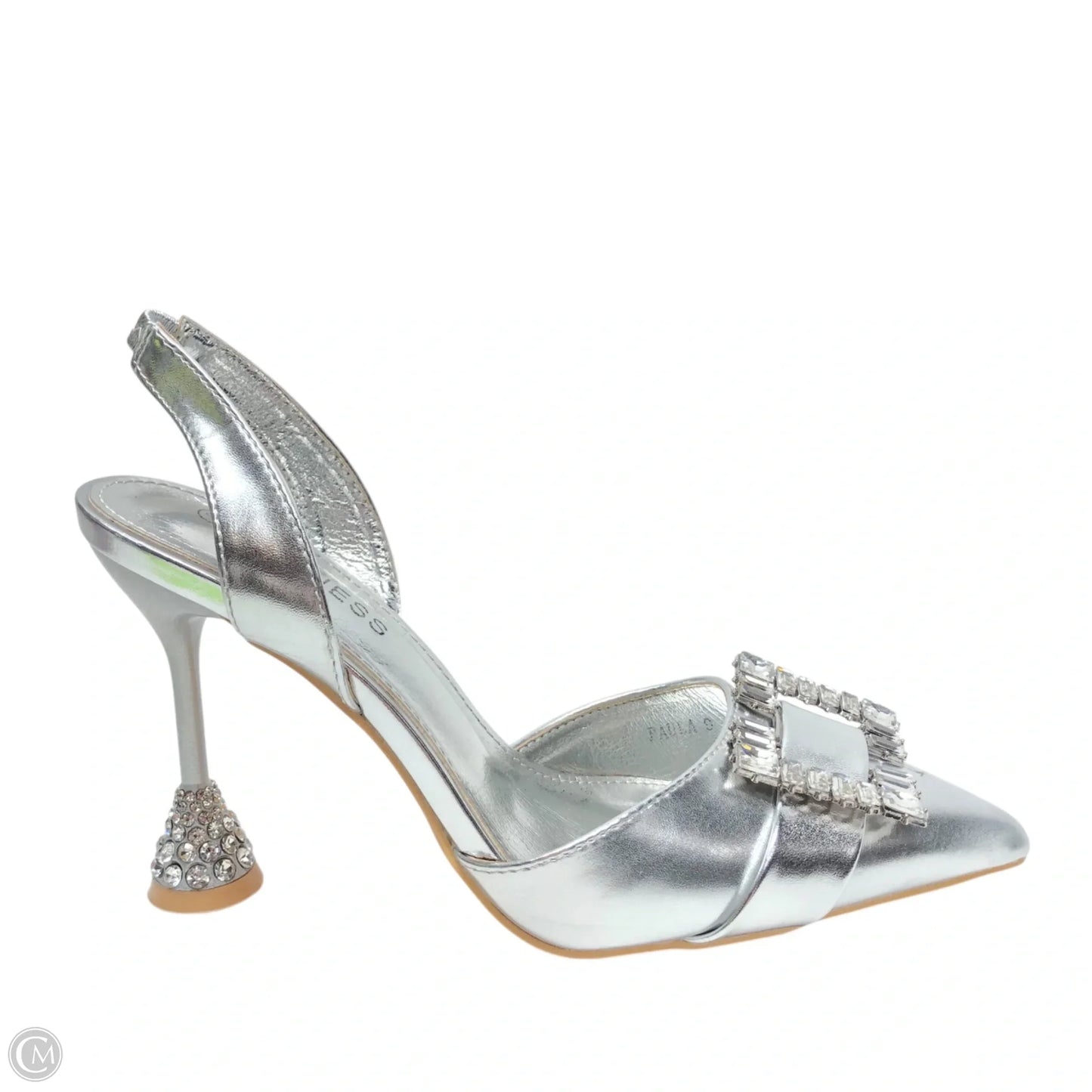 Shoes Heels Stiletto By Clothes Mentor In Silver, Size: 9