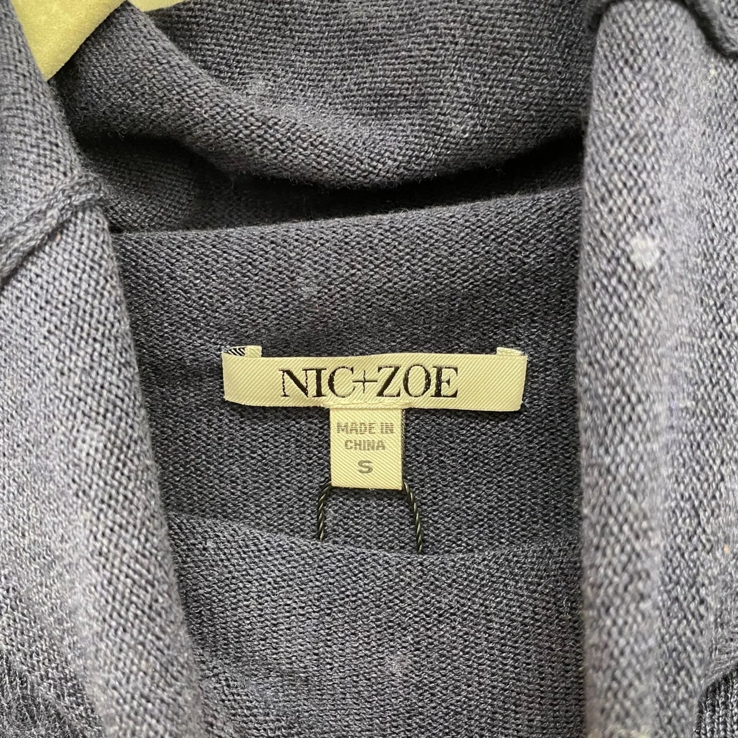 Top Long Sleeve By Nic + Zoe In Navy, Size: S