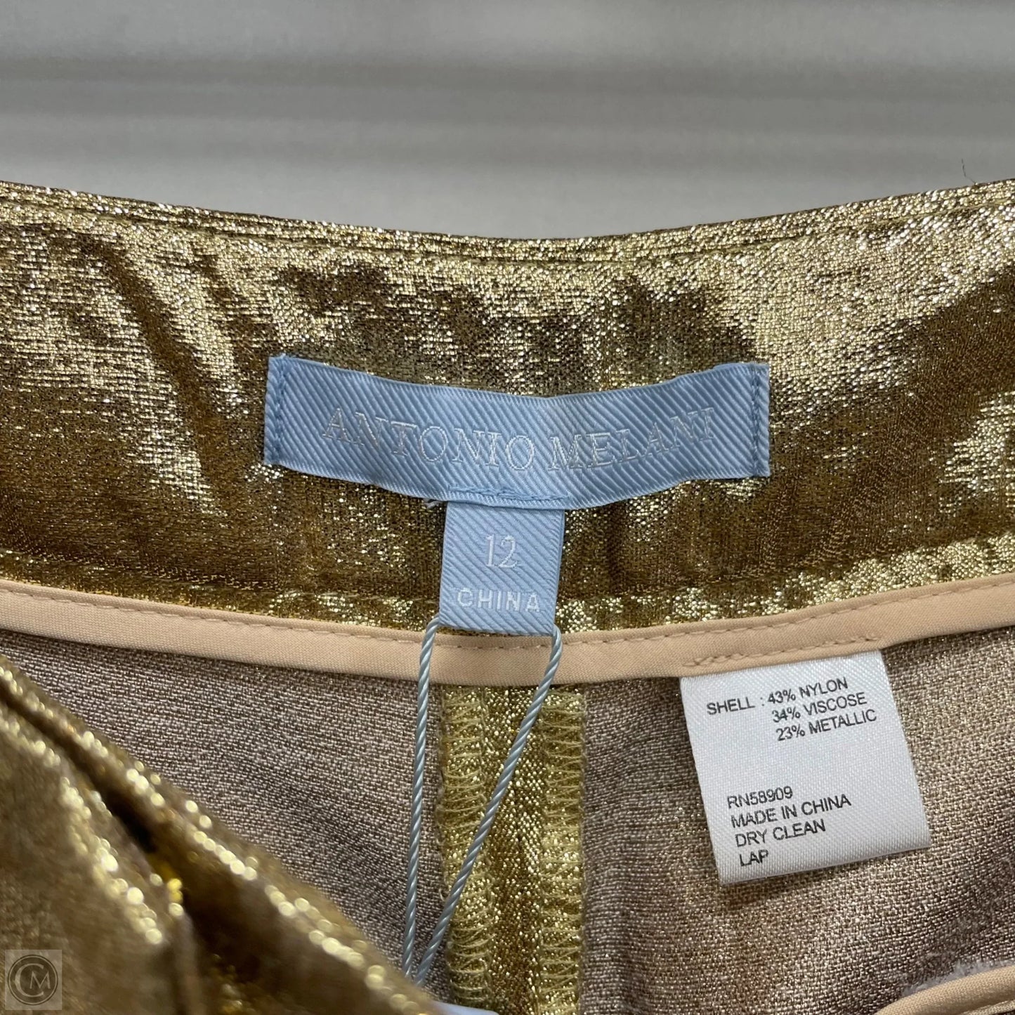 Pants Wide Leg By Antonio Melani In Gold, Size: 12