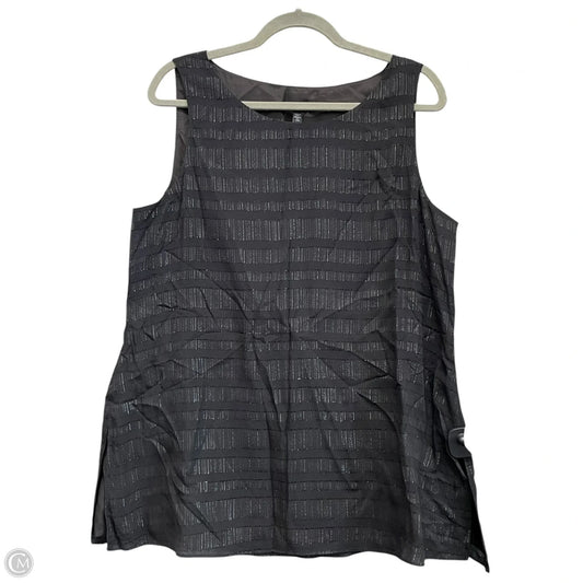 Blouse Sleeveless By Eileen Fisher In Black, Size: M