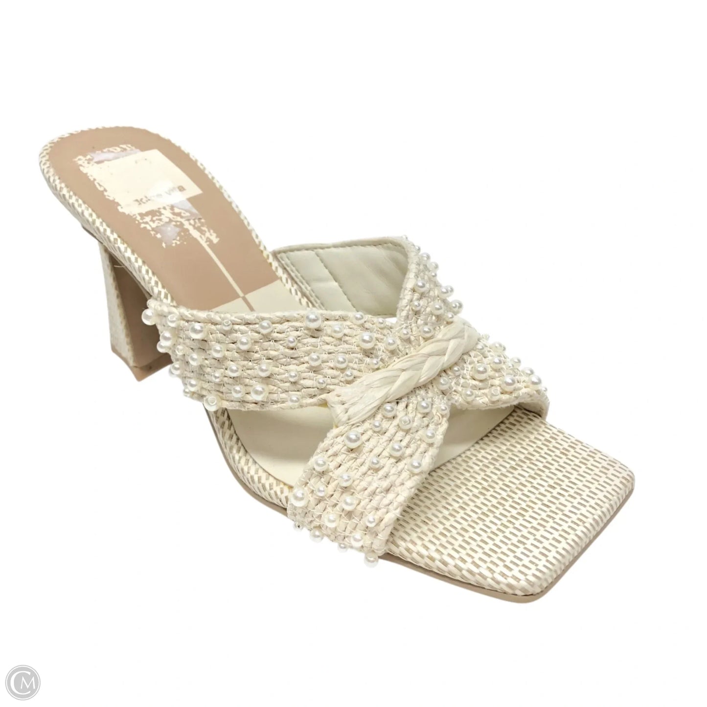 Sandals Heels Block By Dolce Vita In Beige, Size: 6.5