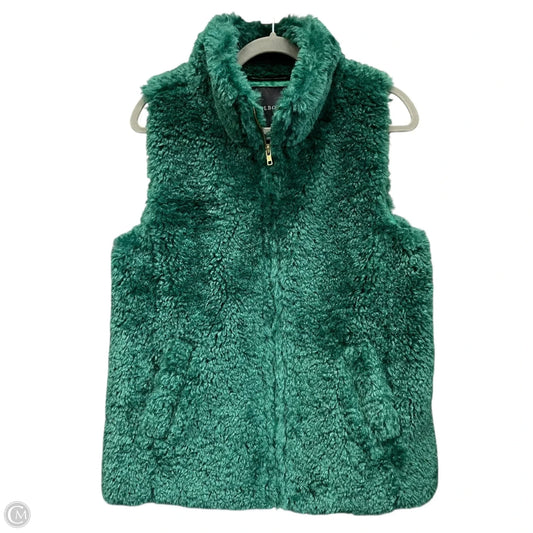 Vest Faux Fur & Sherpa By Talbots In Green, Size: Xs