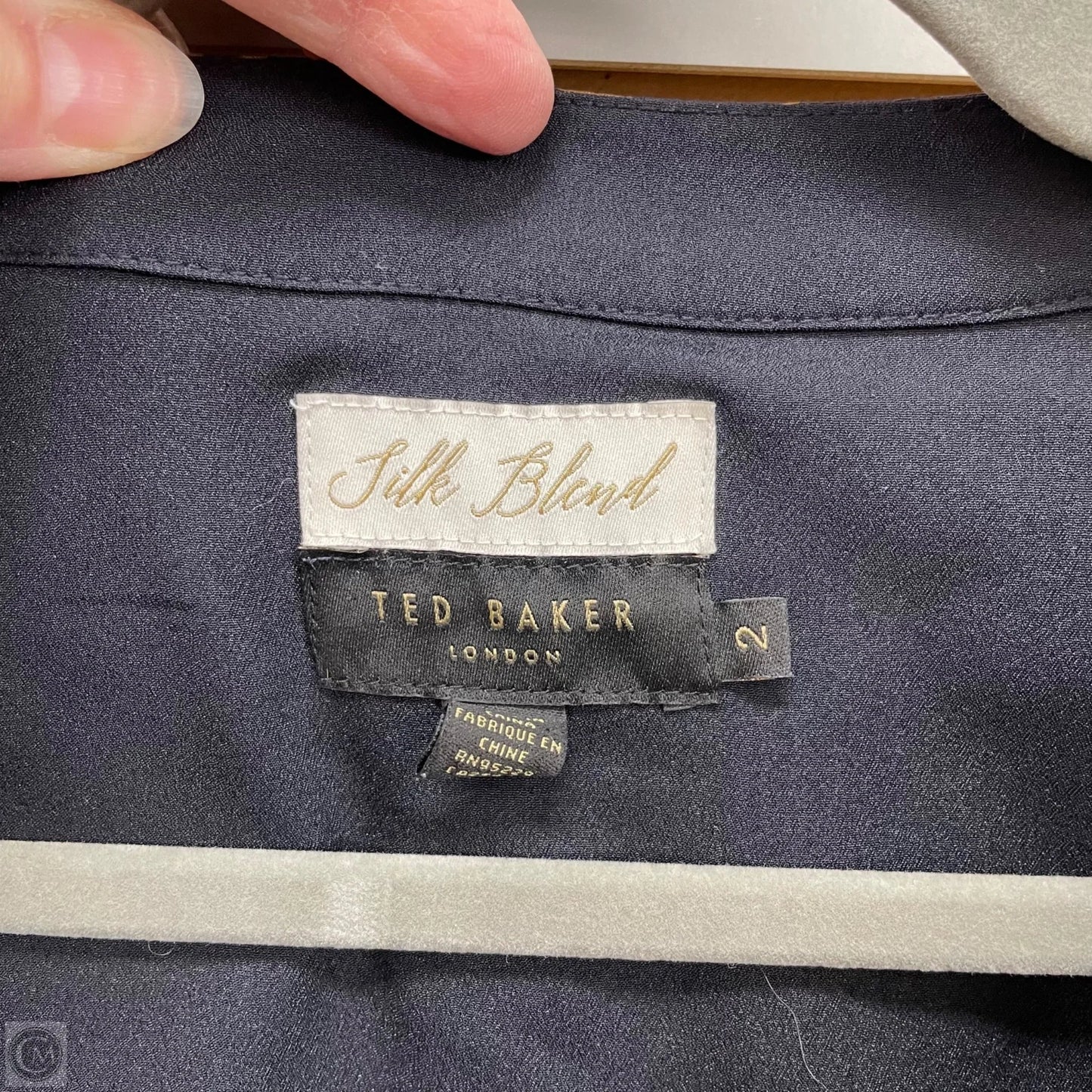 Dress Casual Midi By Ted Baker In Blue & Orange, Size: S