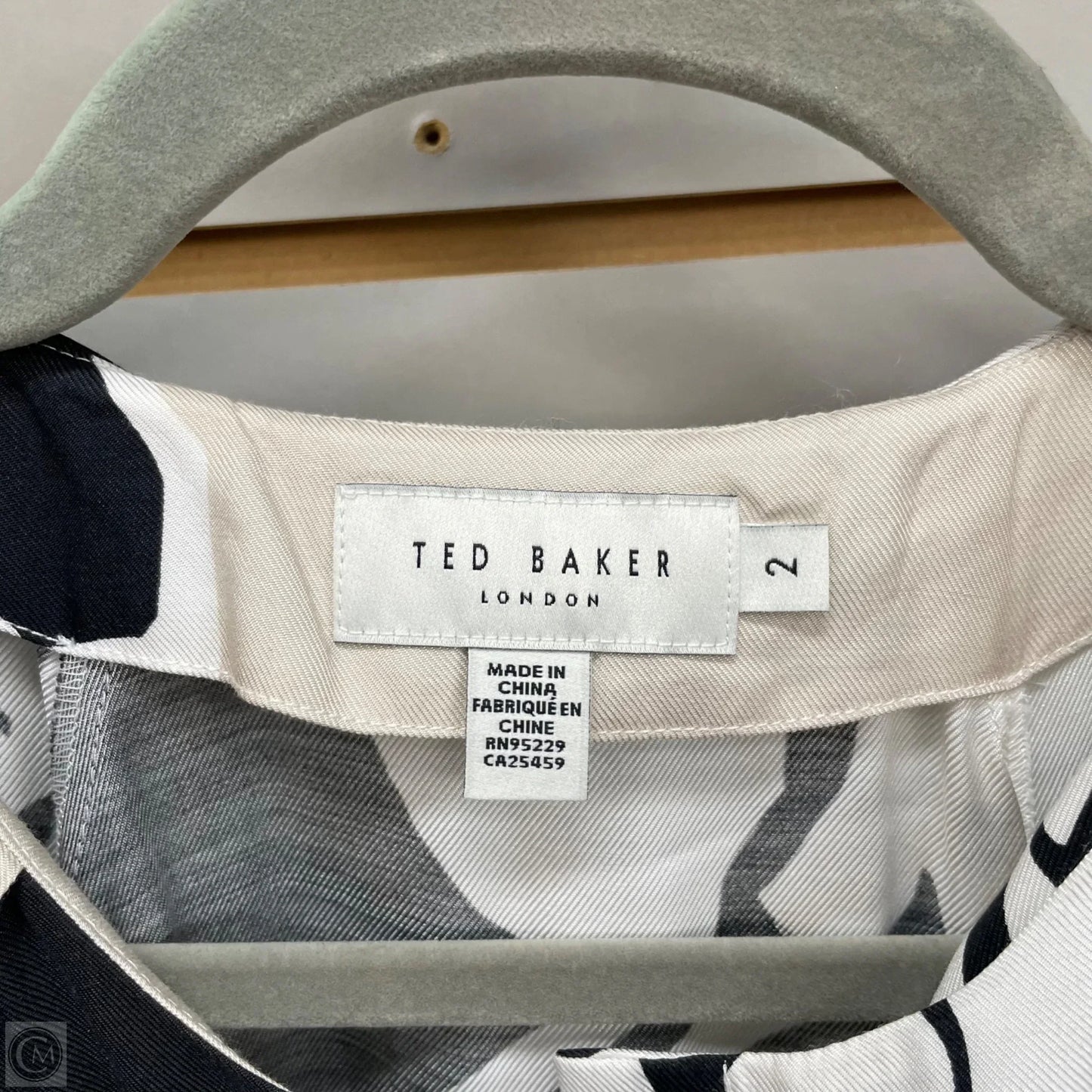 Dress Casual Midi By Ted Baker In Black & Tan, Size: S