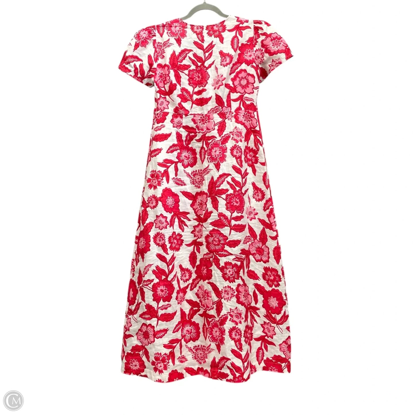Dress Casual Midi By Boden In Pink & Red, Size: 6