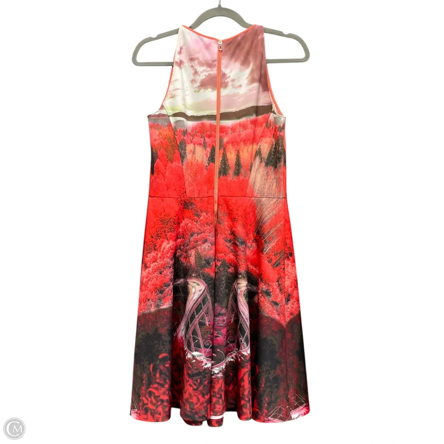 Dress Casual Short By Ted Baker In Black & Red, Size: S