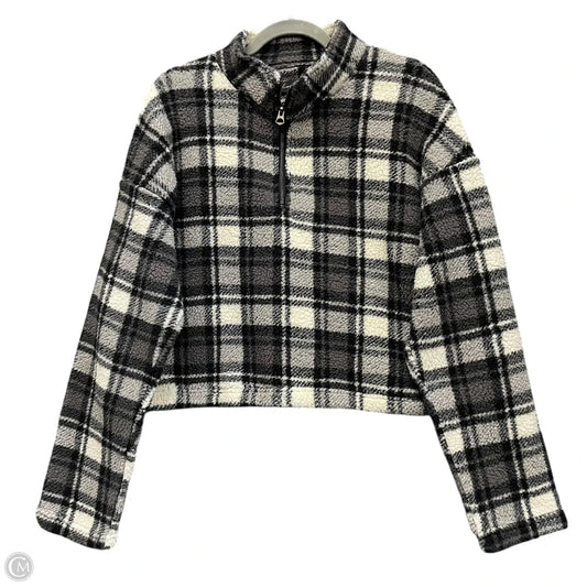 Top Long Sleeve By Love Tree In Plaid Pattern, Size: M