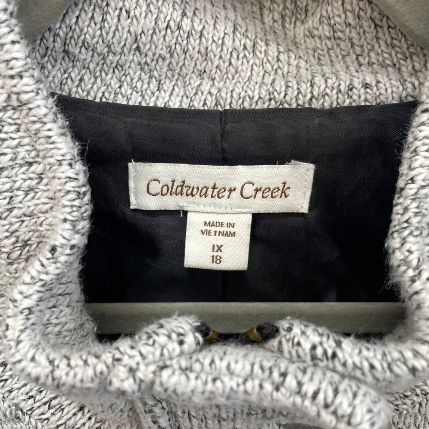 Vest Fleece By Coldwater Creek In Grey, Size: 1x
