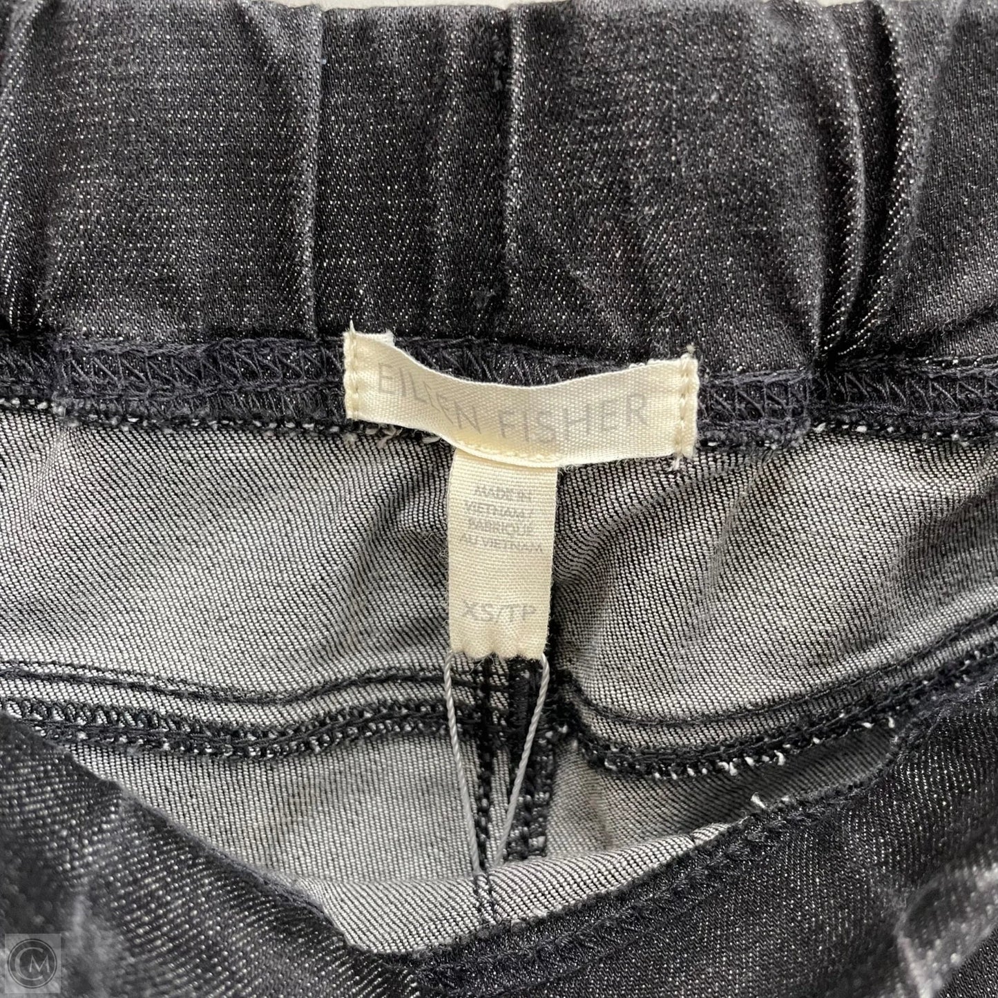 Jeans Jeggings By Eileen Fisher In Black Denim, Size: Xs