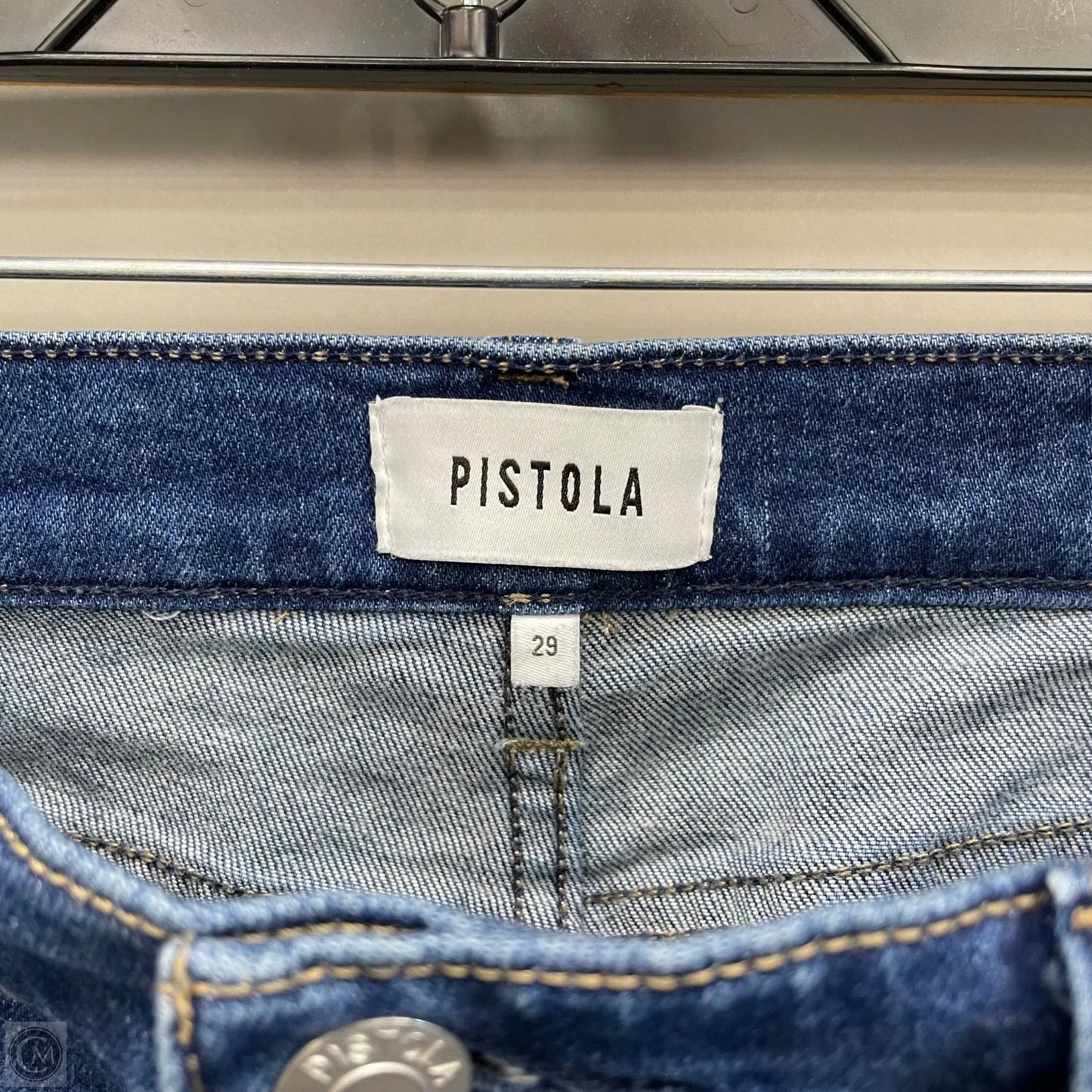 Jeans Straight By Pistola In Blue Denim, Size: 8