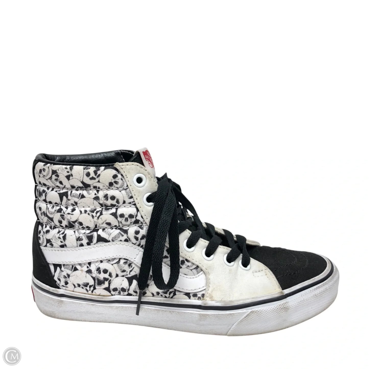 Shoes Sneakers By Vans In Black & White, Size: 7.5