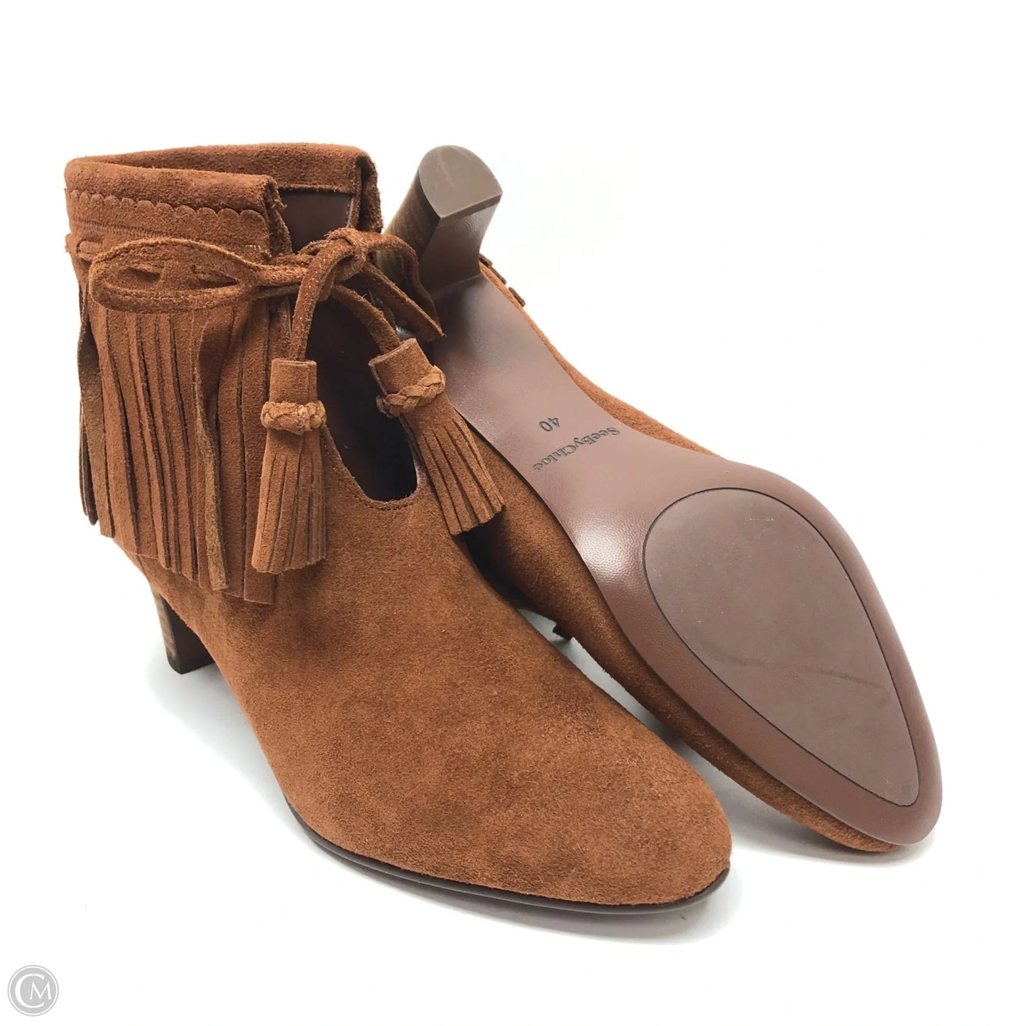 Boots Designer By See By Chloe In Brown, Size: 9.5