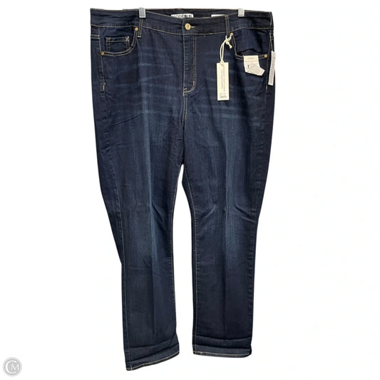 Jeans Straight By Code Blue In Blue Denim, Size: 22