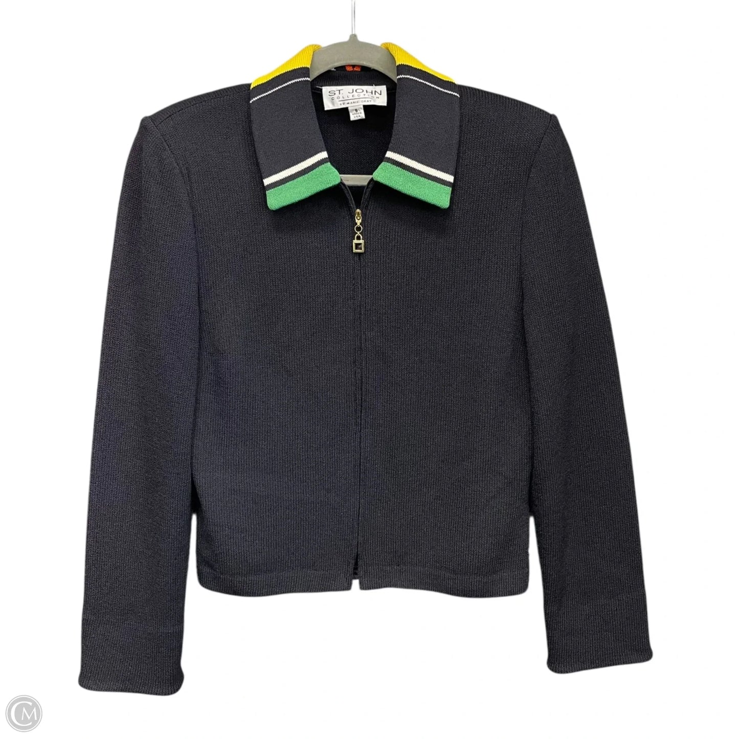 Blazer Luxury Designer By St John Collection In Black, Size: 6