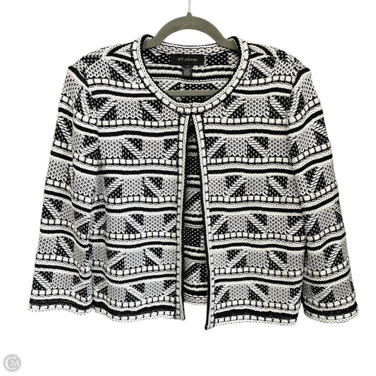 Blazer By St. John In Black & White, Size: S