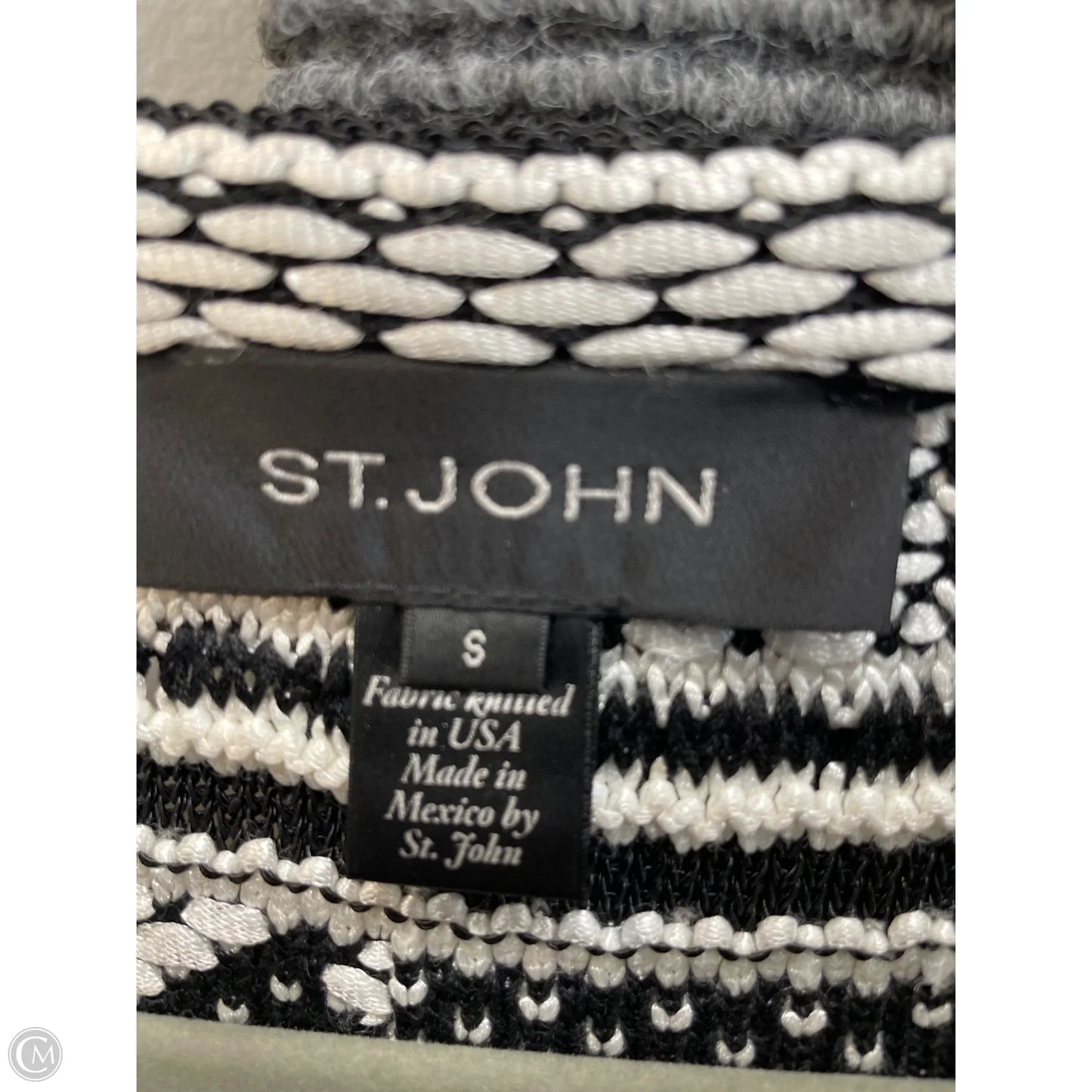 Blazer By St. John In Black & White, Size: S