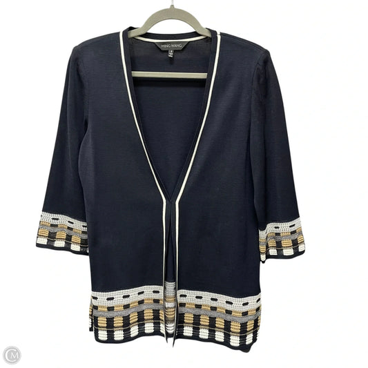 Cardigan By Ming Wang In Navy, Size: S