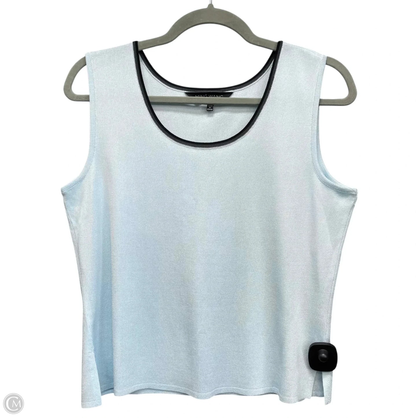Top Sleeveless By Ming Wang In Blue, Size: S