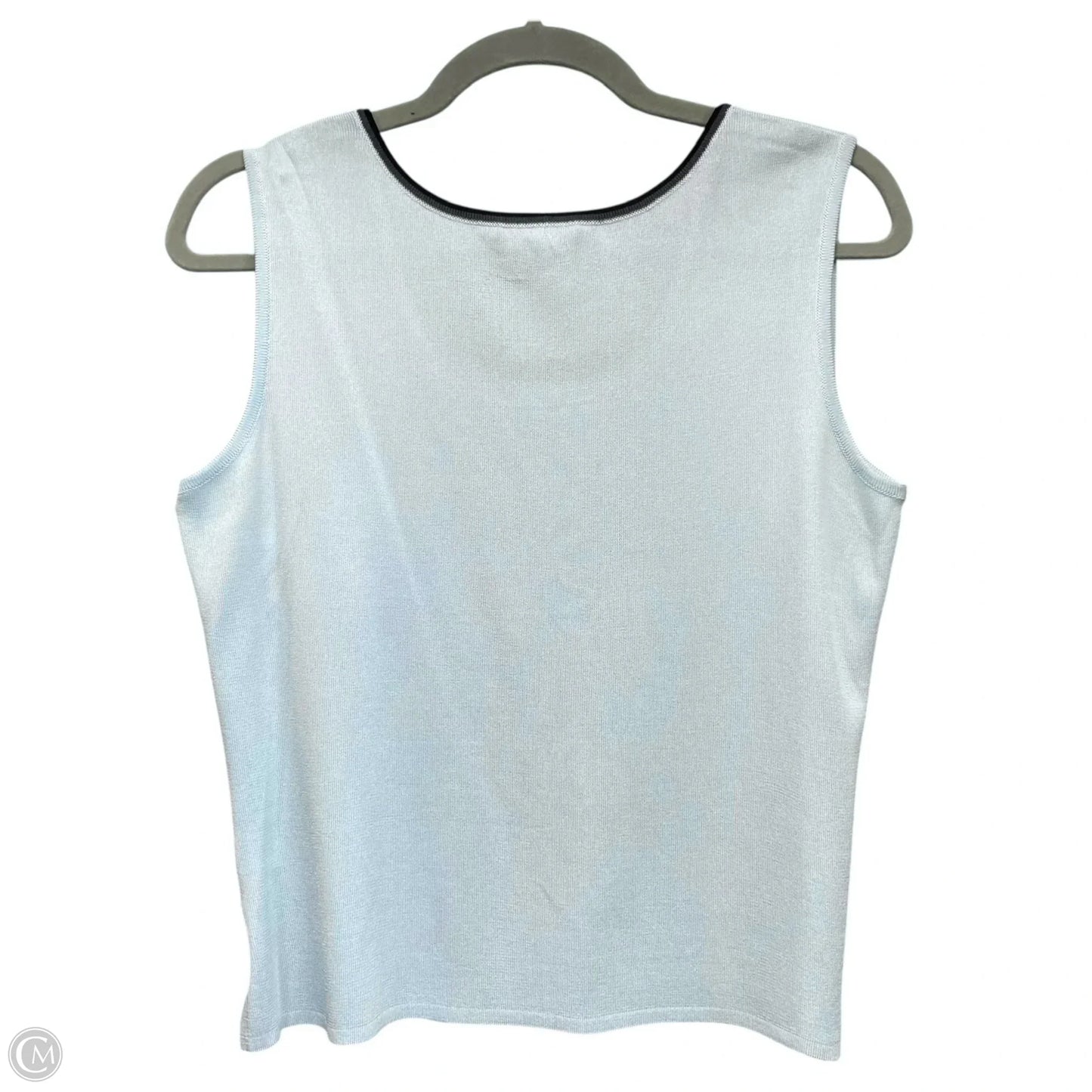 Top Sleeveless By Ming Wang In Blue, Size: S