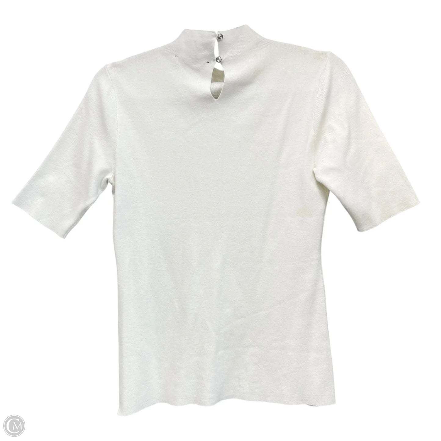 Sweater Short Sleeve By Inc In Ivory, Size: Mp