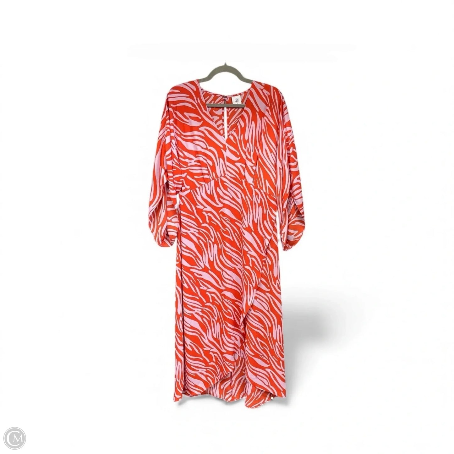 Dress Casual Midi By Cabi In Orange & Purple, Size: S