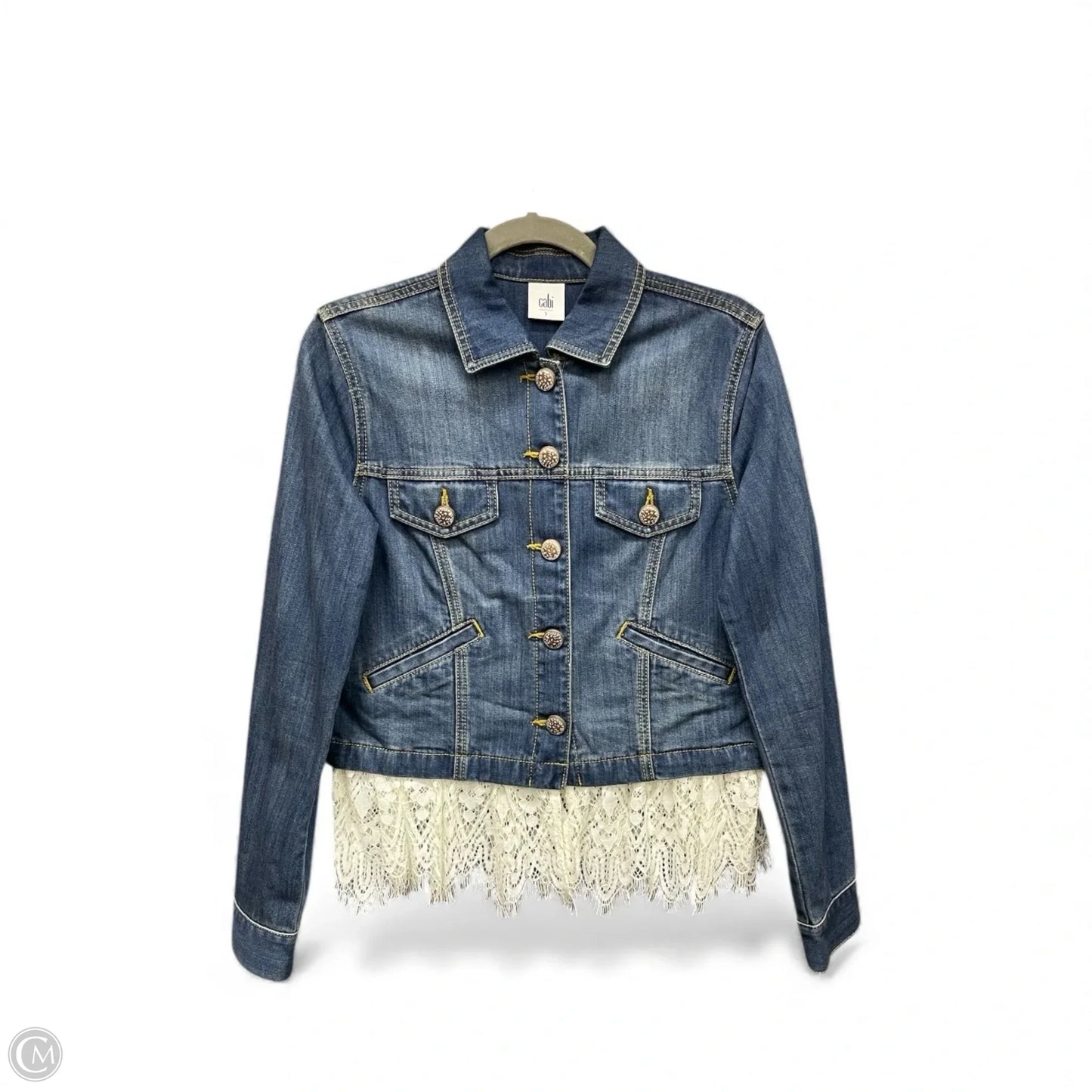Jacket Denim By Cabi In Blue Denim, Size: S