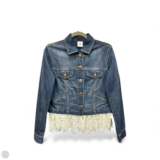 Jacket Denim By Cabi In Blue Denim, Size: S