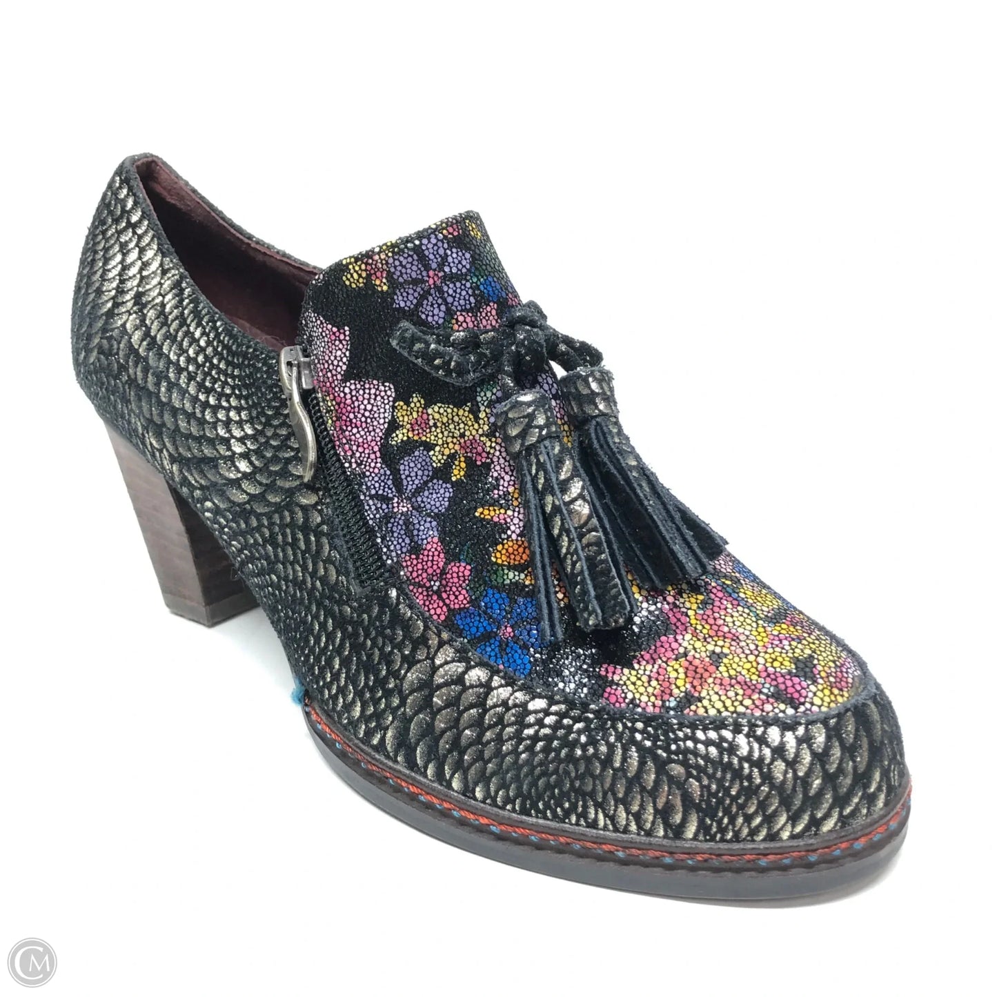 Shoes Heels Block By Clothes Mentor In Multi-colored, Size: 9.5