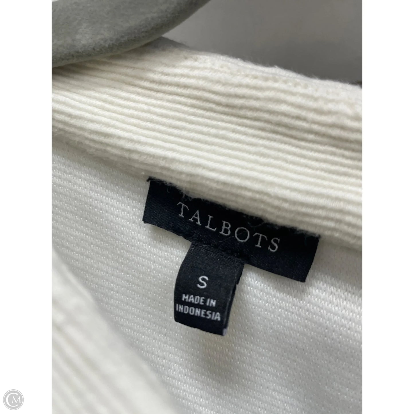 Top 3/4 Sleeve By Talbots In Ivory, Size: S