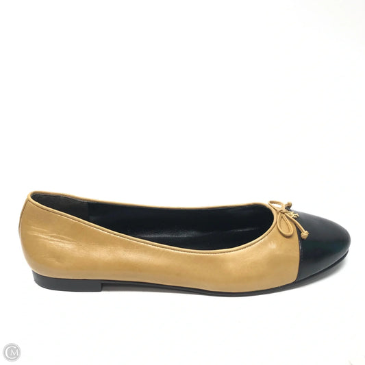 Shoes Designer By Tory Burch In Black & Tan, Size: 11