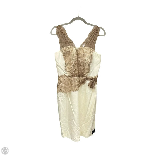 Dress Party Short By Antonio Melani In Cream & Tan, Size: 6