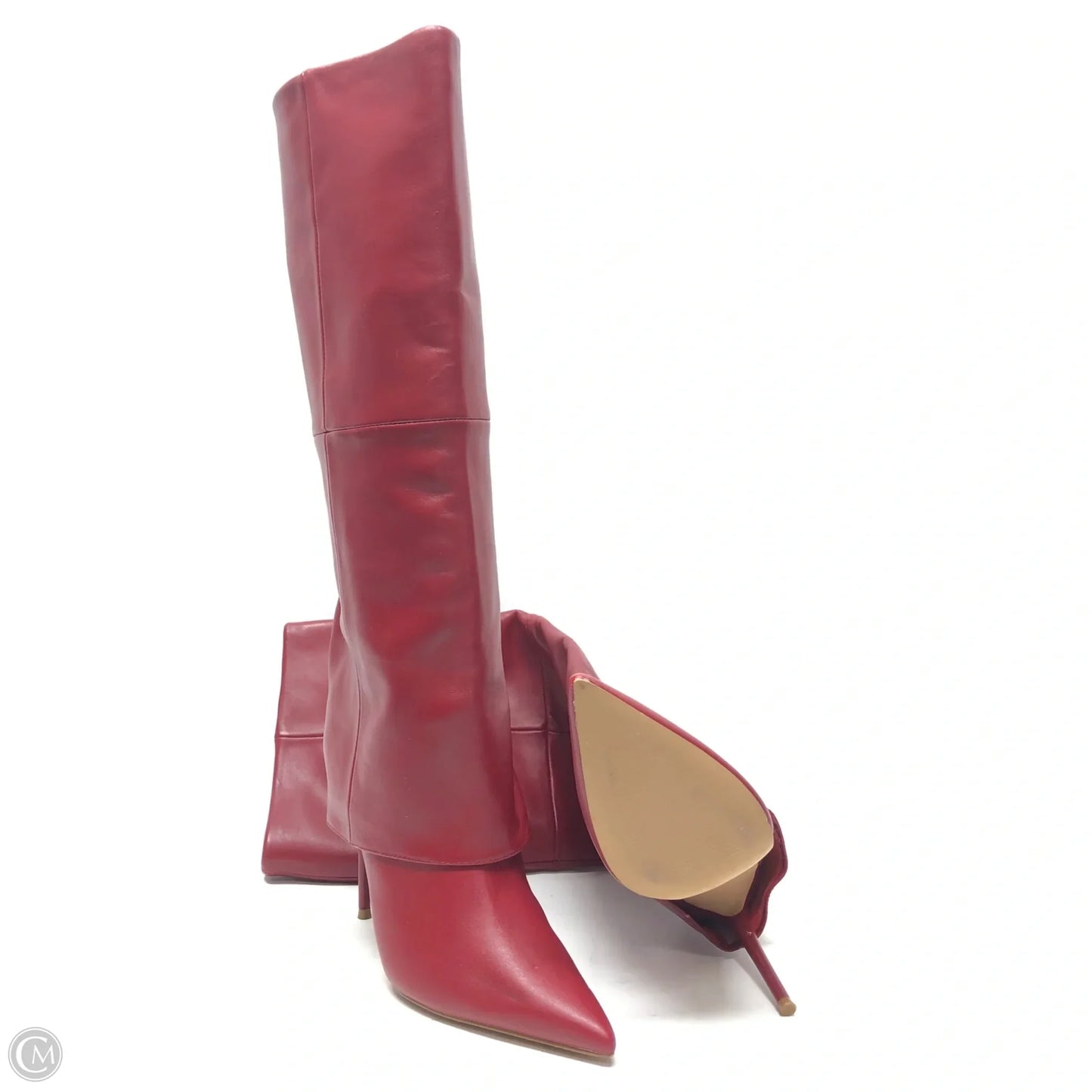 Boots Knee Heels By Steve Madden In Red, Size: 8.5