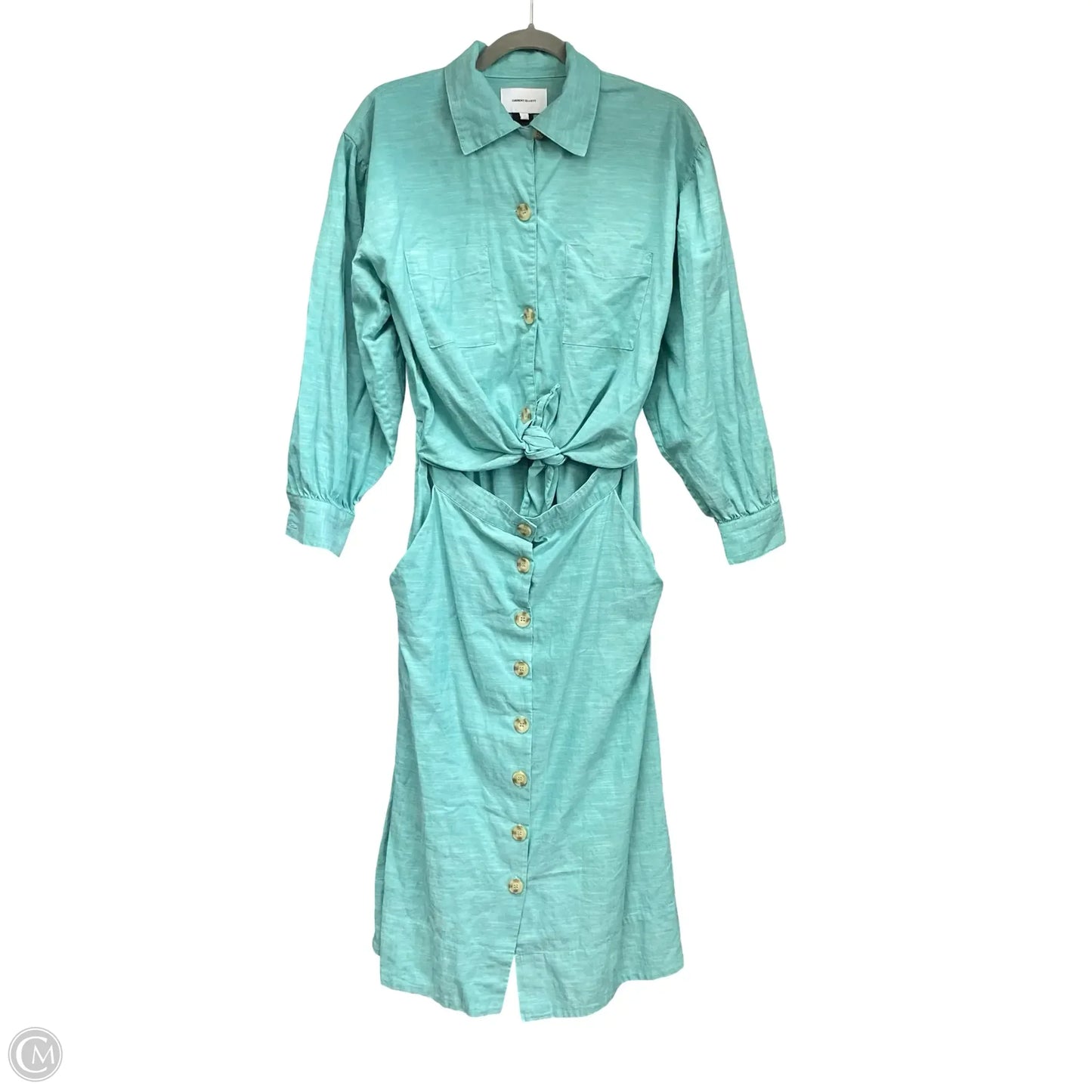 Dress Casual Midi By Current Elliott In Green, Size: Xs