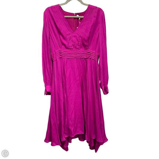 Dress Party Midi By Parker In Pink & Purple, Size: 8