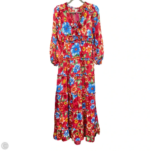 Dress Casual Maxi By Chelsea And Violet In Floral Print, Size: Xs