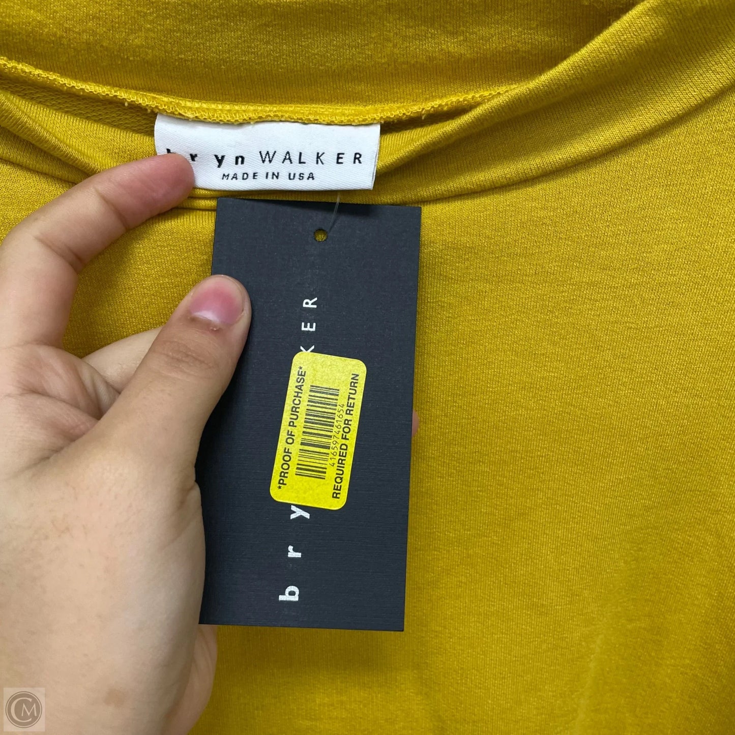 Top 3/4 Sleeve By Bryn Walker In Yellow, Size: Xs