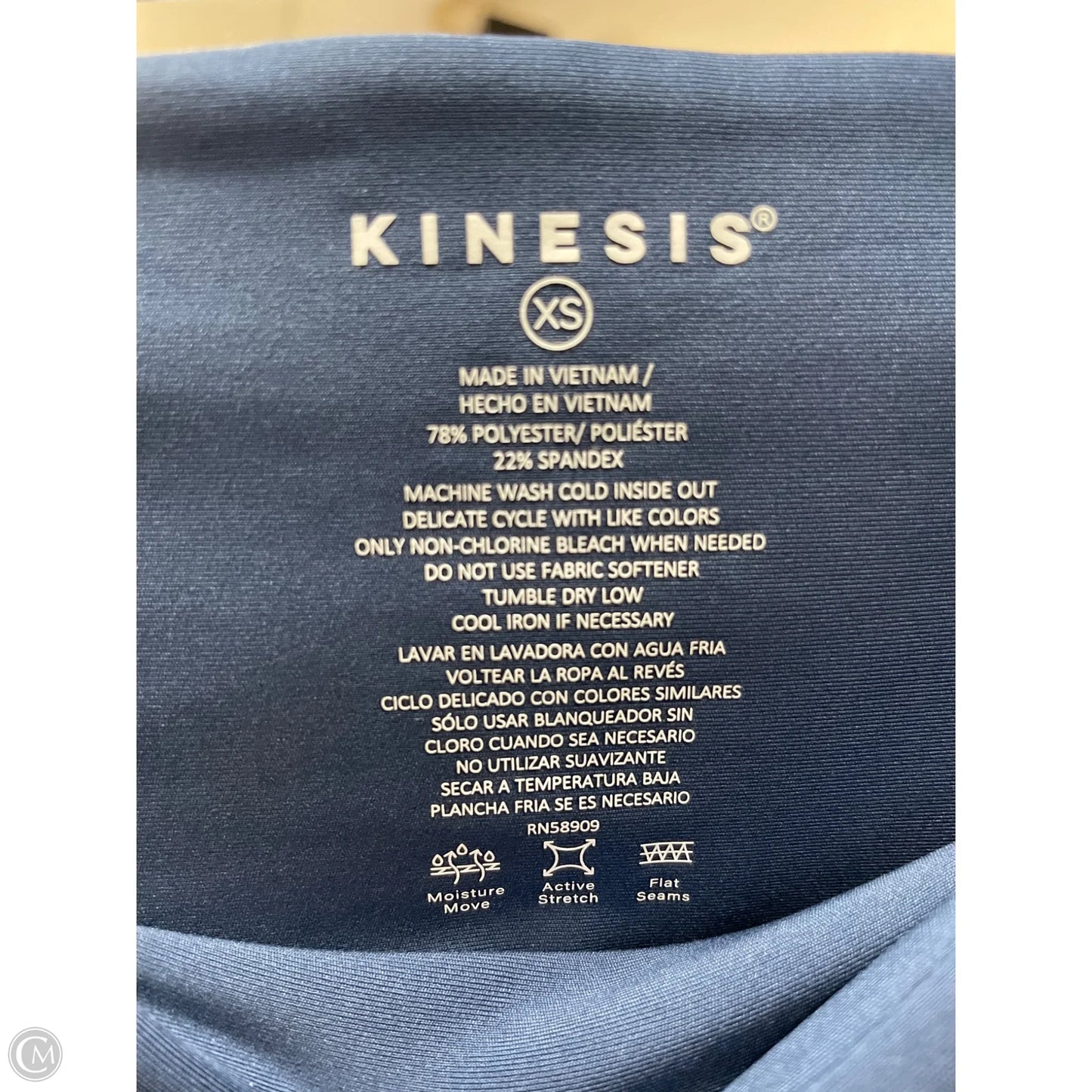 Athletic Leggings By Kinesis In Blue, Size: Xs