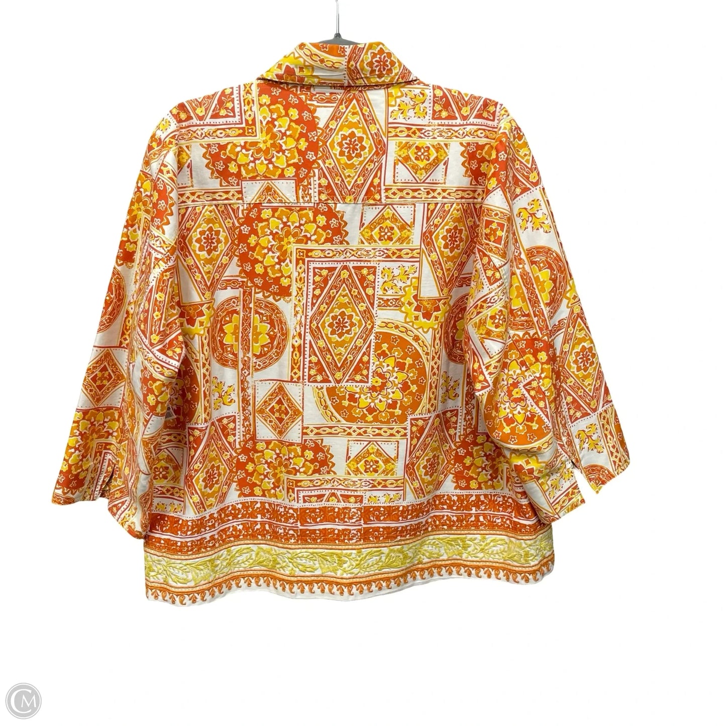 Jacket Other By Coldwater Creek In Orange & Yellow, Size: 18
