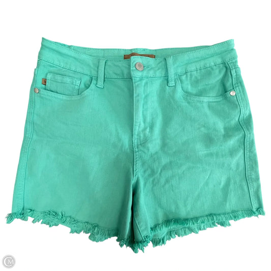 Shorts By Judy Blue In Green Denim, Size: L