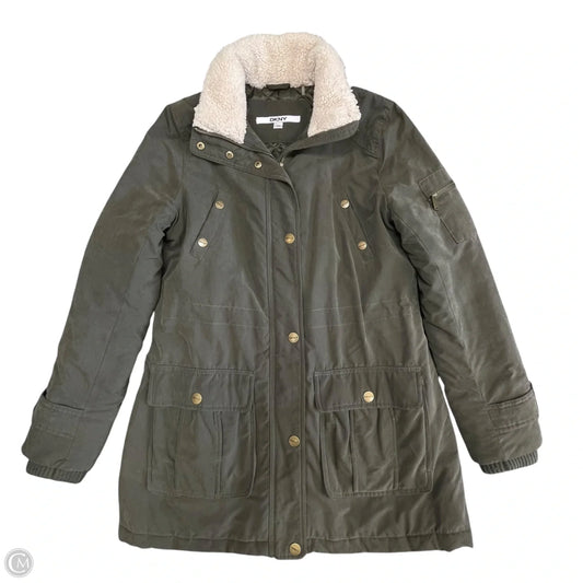 Coat Other By Dkny In Green, Size: M