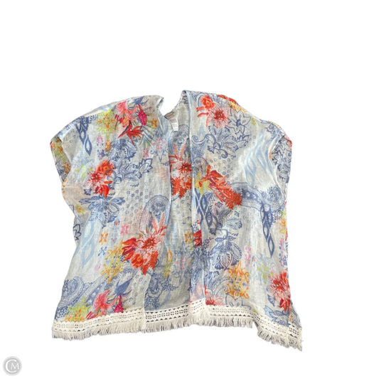 Swimwear Cover-up By Chicos In Blue & Orange, Size: L