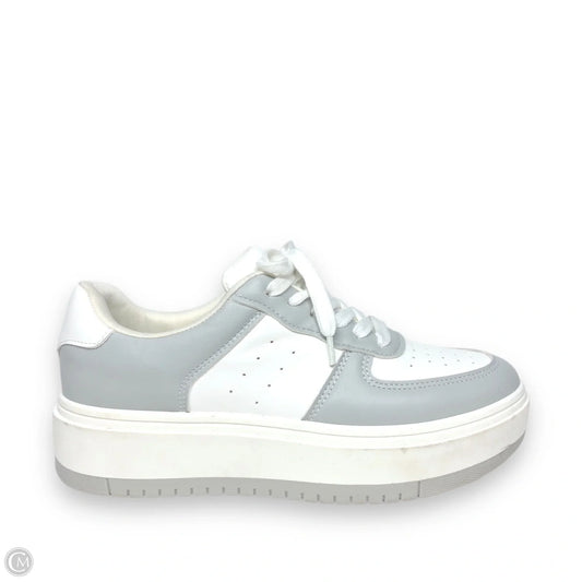 Shoes Sneakers By Madden Girl In Grey & White, Size: 8