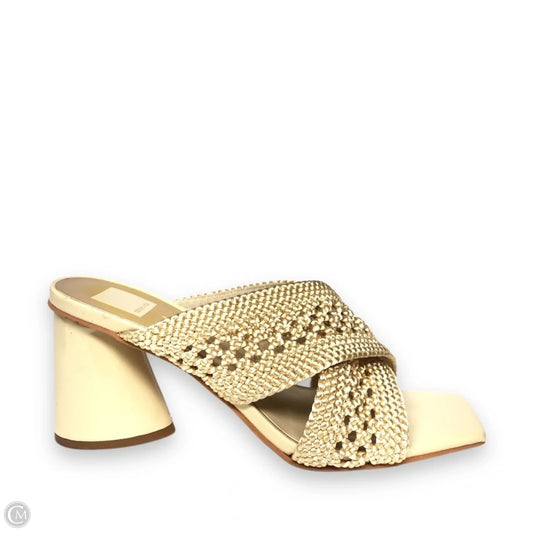 Sandals Heels Block By Dolce Vita In Yellow, Size: 10